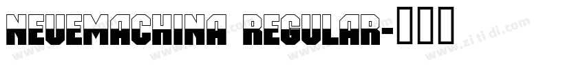 NeueMachina Regular字体转换